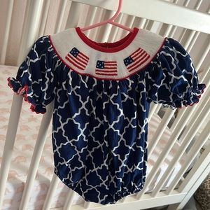 Patriotic Smocked Bubble